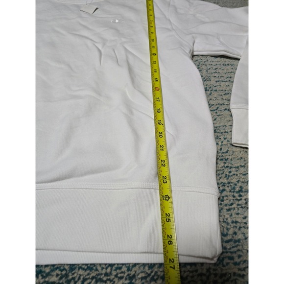 Champion Reverse Weave Crewneck Sweatshirt White M Authentic Athleticwear (AF) - Picture 3 of 5